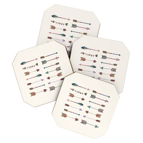 Brian Buckley 14 arrows Coaster Set