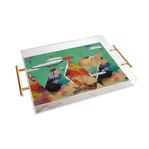Brian Buckley Adventure Days Over The Alps Acrylic Tray