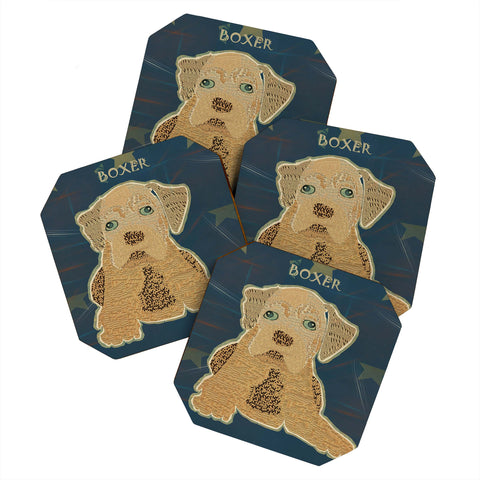 Brian Buckley Boxer Puppy Coaster Set