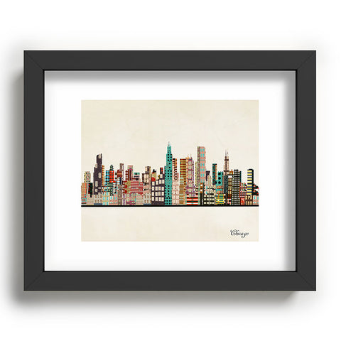 Brian Buckley chicago city skyline Recessed Framing Rectangle