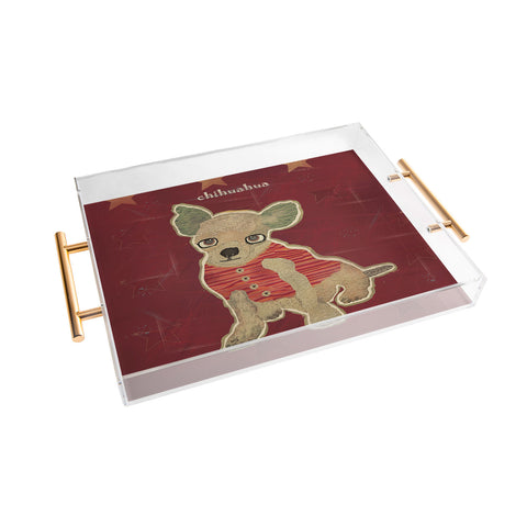 Brian Buckley Chihuahua Puppy Acrylic Tray