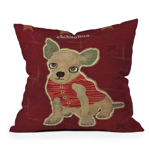 Brian Buckley Chihuahua Puppy Outdoor Throw Pillow