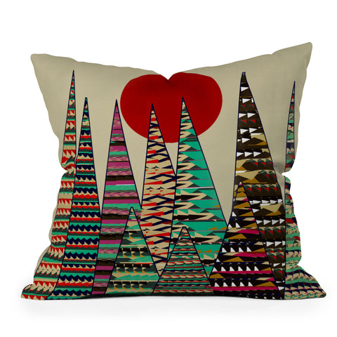 Brian Buckley Cinnamon Moon Outdoor Throw Pillow