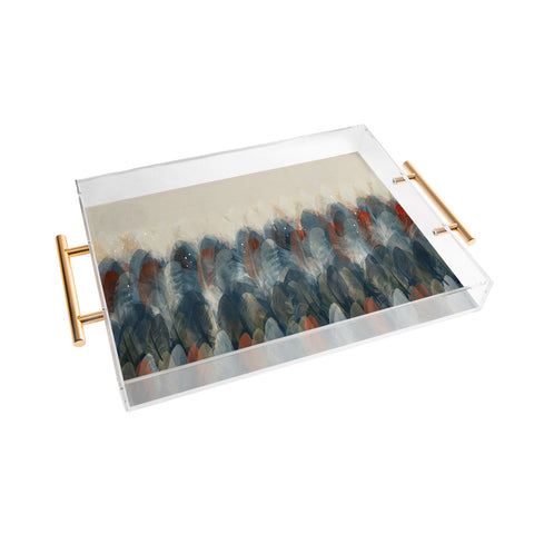 Brian Buckley feather moon Acrylic Tray