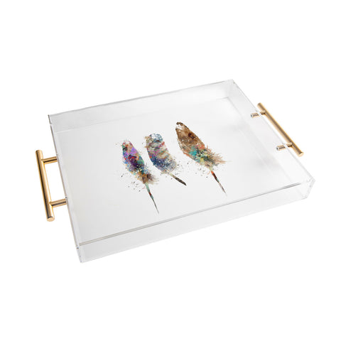 Brian Buckley free wild feathers Acrylic Tray