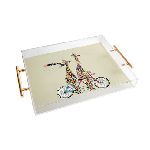 Brian Buckley giraffe days lets tandem Acrylic Tray
