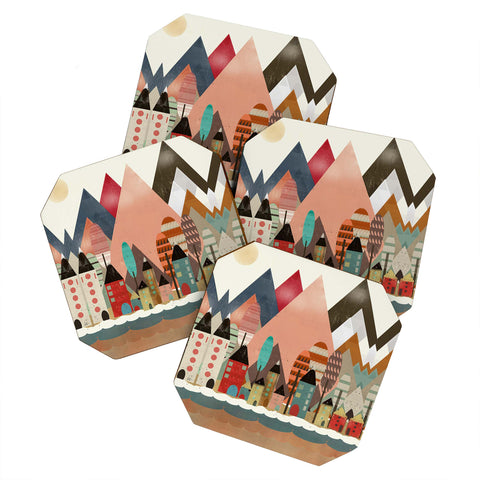 Brian Buckley good morning sunrise Coaster Set