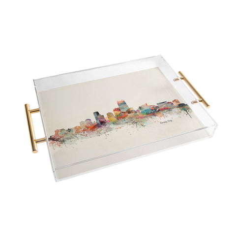 Brian Buckley jersey city skyline Acrylic Tray
