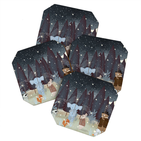 Brian Buckley little falling stars Coaster Set