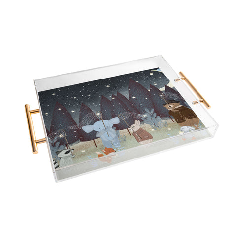 Brian Buckley little falling stars Acrylic Tray