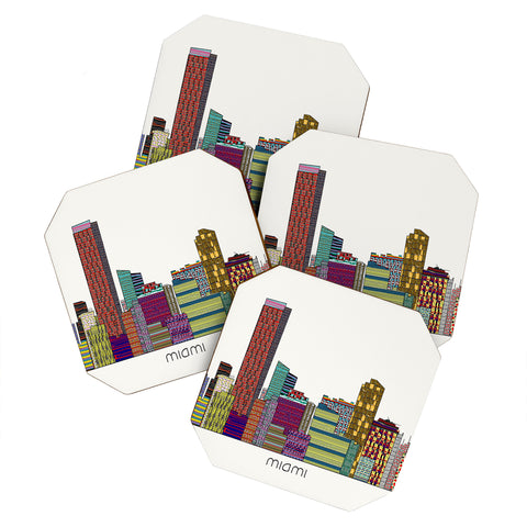 Brian Buckley Miami City Coaster Set