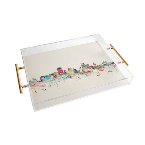 Brian Buckley miami florida skyline Acrylic Tray