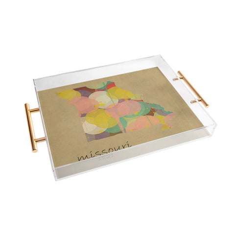 Brian Buckley Missouri state map Acrylic Tray