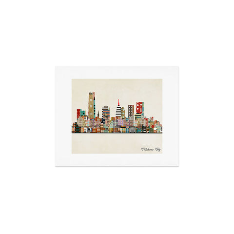 Brian Buckley oklahoma city skyline Art Print