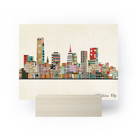 Brian Buckley oklahoma city skyline Mini Art Print