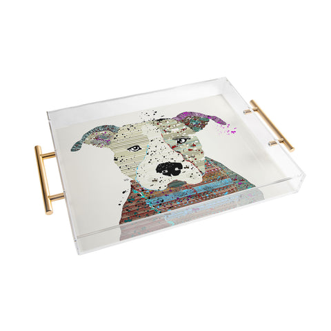 Brian Buckley Pit Bull Graffiti Acrylic Tray
