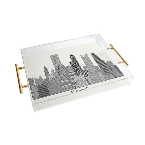 Brian Buckley Pittsburgh City Acrylic Tray