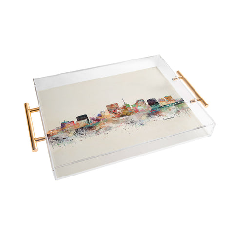 Brian Buckley richmond virginia skyline Acrylic Tray