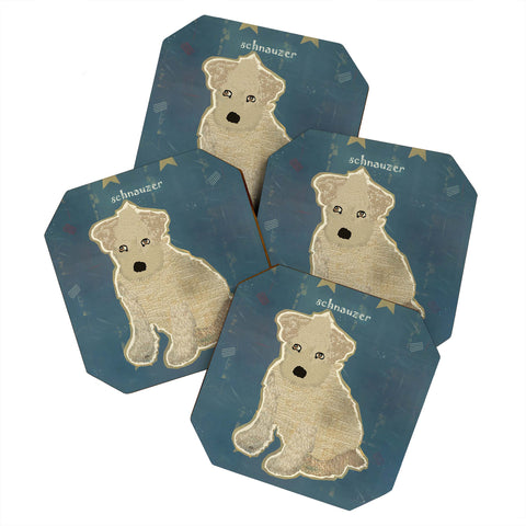 Brian Buckley Schnauzer Puppy Coaster Set