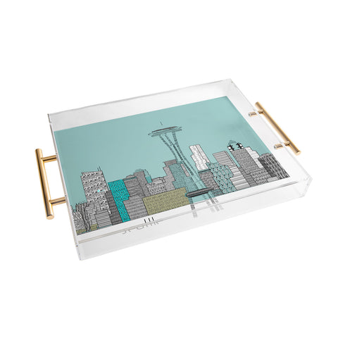 Brian Buckley Seattle City Acrylic Tray