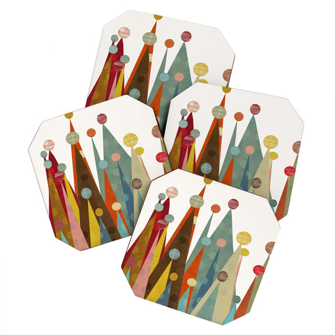 Brian Buckley Spring Peaks Coaster Set