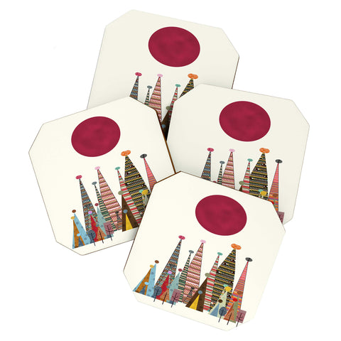 Brian Buckley Summer Peaks Coaster Set