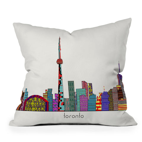 Brian Buckley Toronto City Outdoor Throw Pillow