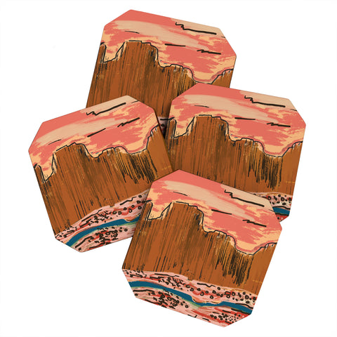 Britt Does Design California Desert Coaster Set