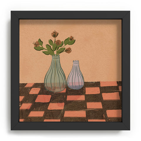 Britt Does Design Checked and Floral Recessed Framing Square