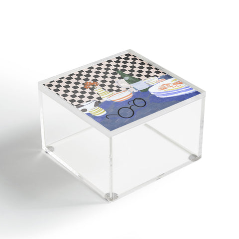 Britt Does Design Checkered morning Acrylic Box