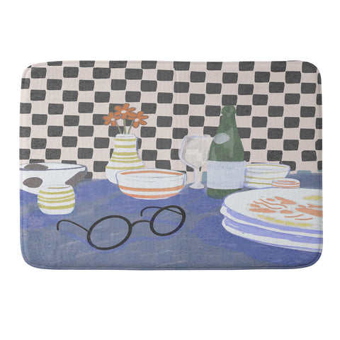 Britt Does Design Checkered morning Memory Foam Bath Mat