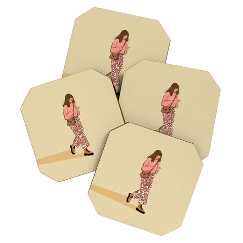 Britt Does Design Groovy Pants Coaster Set