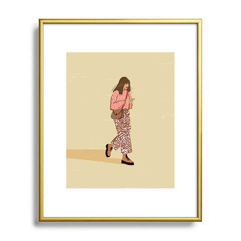 Britt Does Design Groovy Pants Metal Framed Art Print
