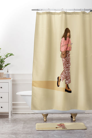 Britt Does Design Groovy Pants Shower Curtain And Mat