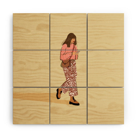 Britt Does Design Groovy Pants Wood Wall Mural