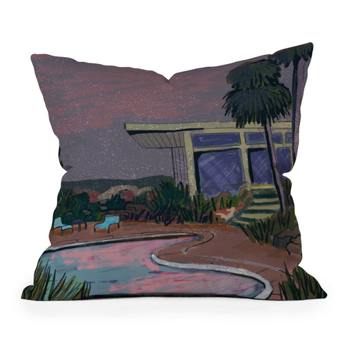 Britt Does Design Night Sky House Outdoor Throw Pillow