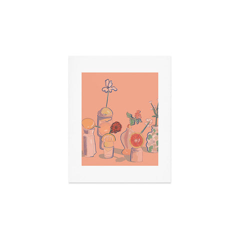 Britt Does Design Orange Vases Art Print