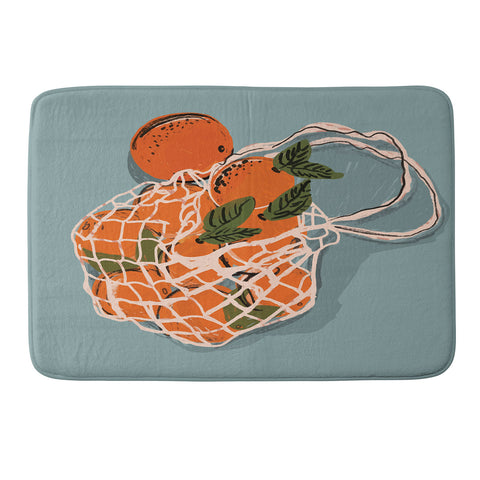 Britt Does Design Oranges I Memory Foam Bath Mat