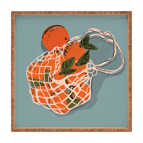 Britt Does Design Oranges I Square Tray
