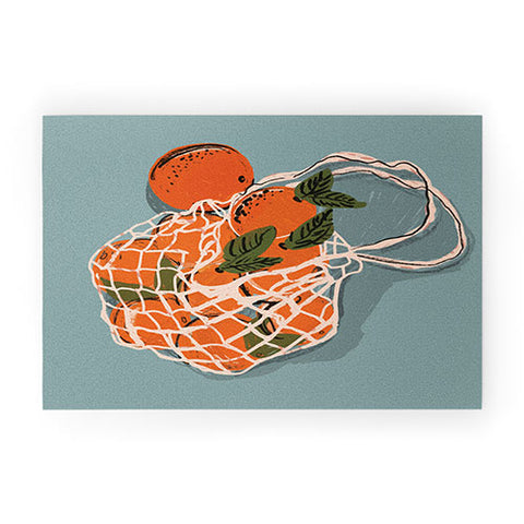 Britt Does Design Oranges I Welcome Mat