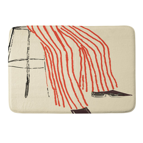 Britt Does Design Stripe Pants Memory Foam Bath Mat