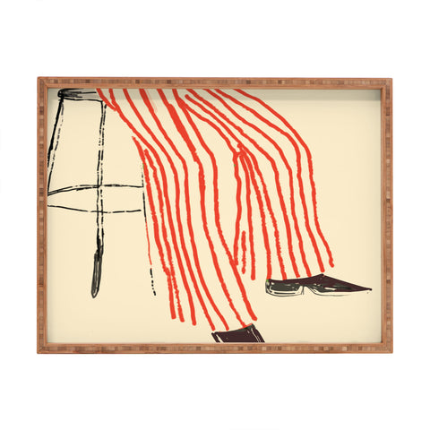 Britt Does Design Stripe Pants Rectangular Tray
