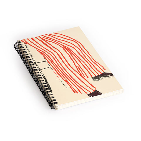 Britt Does Design Stripe Pants Spiral Notebook
