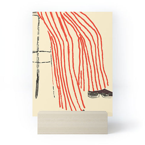 Britt Does Design Stripe Pants Mini Art Print