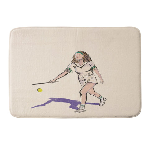 Britt Does Design Tennis Memory Foam Bath Mat