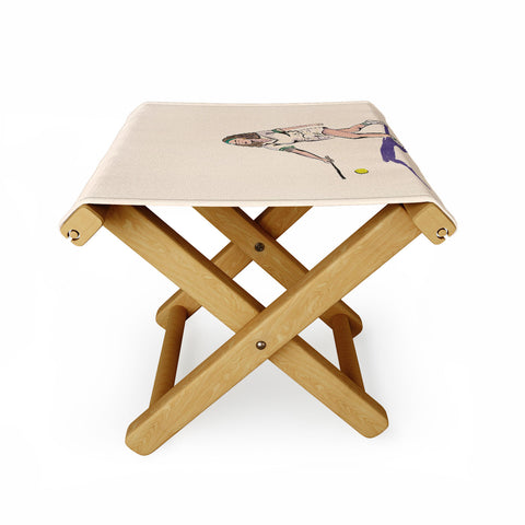 Britt Does Design Tennis Folding Stool