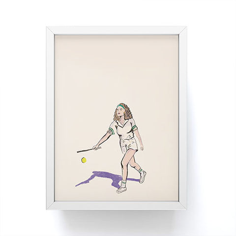 Britt Does Design Tennis Framed Mini Art Print