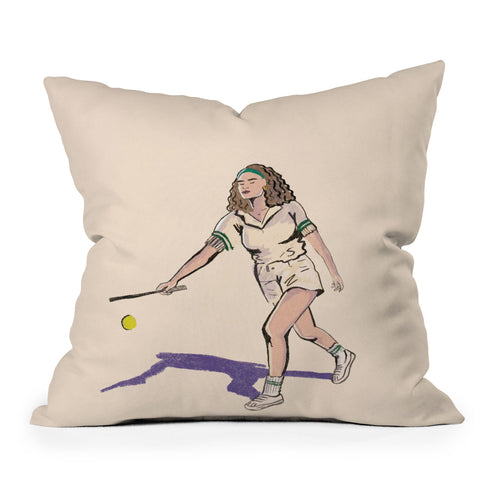 Britt Does Design Tennis Outdoor Throw Pillow