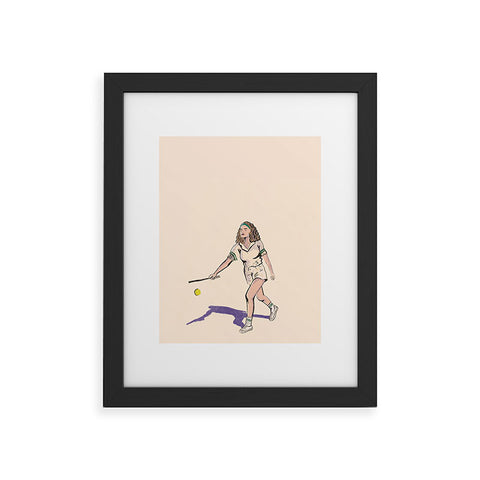 Britt Does Design Tennis Framed Art Print