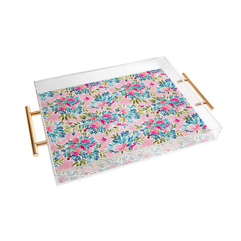 Britt Mills Design Aria Pink Acrylic Tray